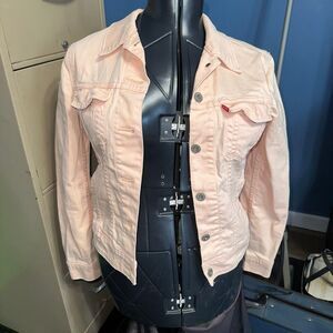 Levi peach denim classic elevated basics S jean jacket